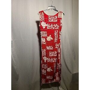 K.D. Spring Vintage Graphic Sleeveless Dress Made in USA Size M